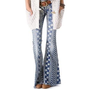 Free People Bali Mantra Bell Bottoms